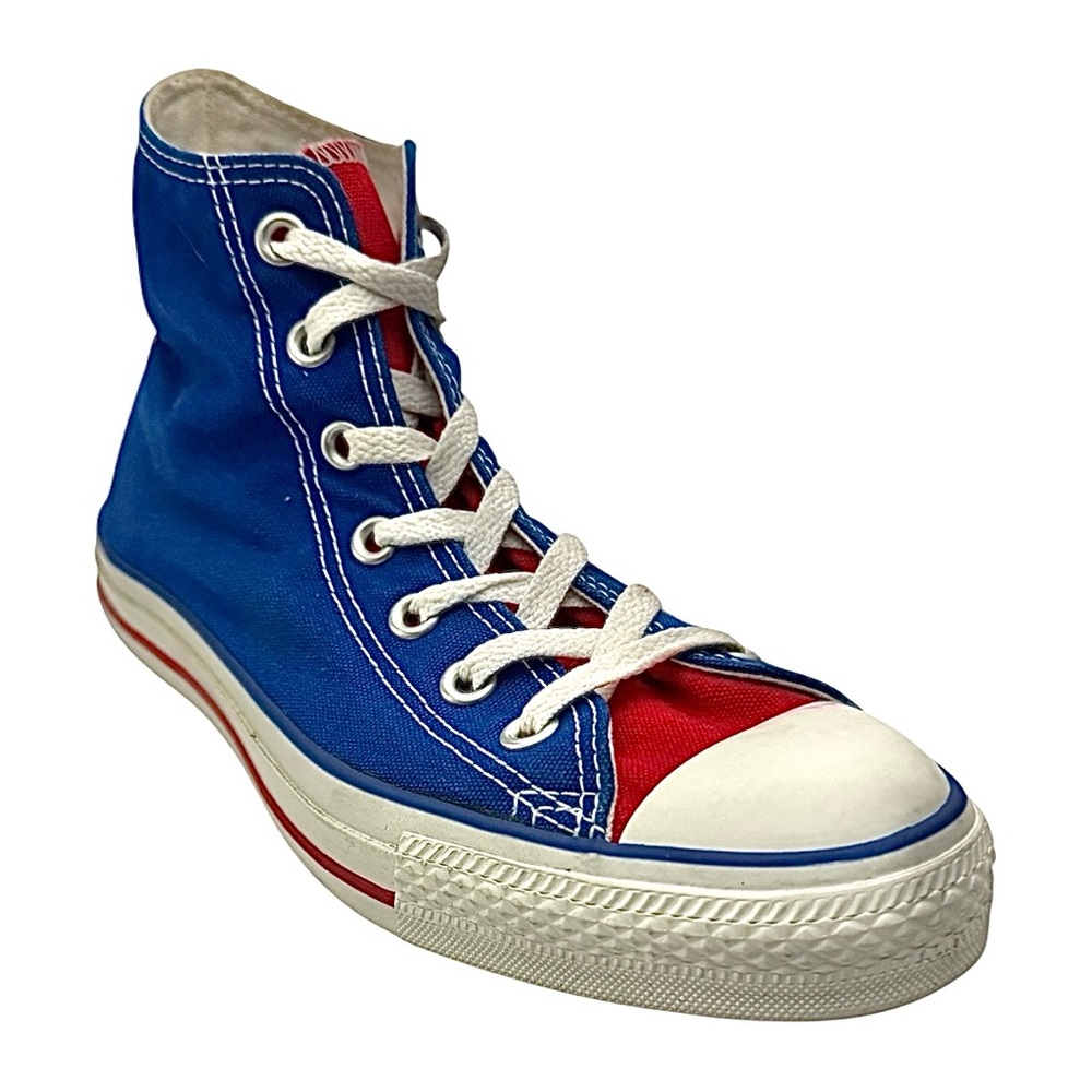 Converse Chuck Taylor Red White Blue Hi Top Sneakers Women’s 8 Pre-Owned - Picture 2 of 8